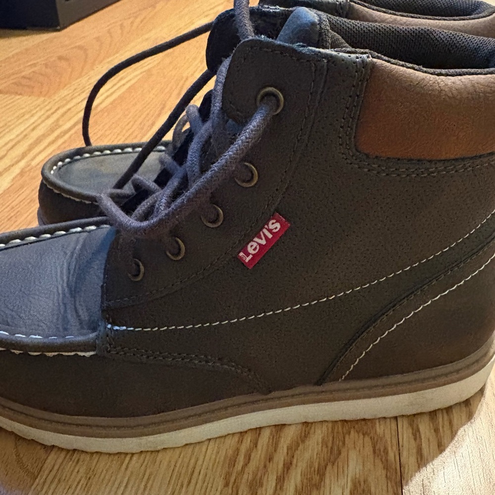 Levi's kids Dark Brown High-Top Boots